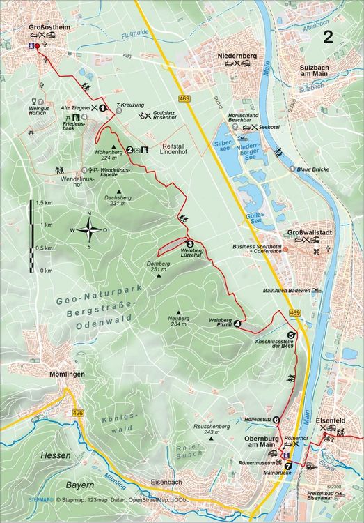 Produktbild: Fr&auml;nkischer Rotwein Wanderweg