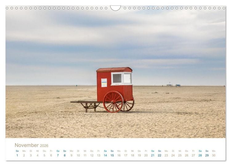 Produktbild: Meine Insel Borkum (Wandkalender 2026 DIN A3 quer), CALVENDO Monatskalender