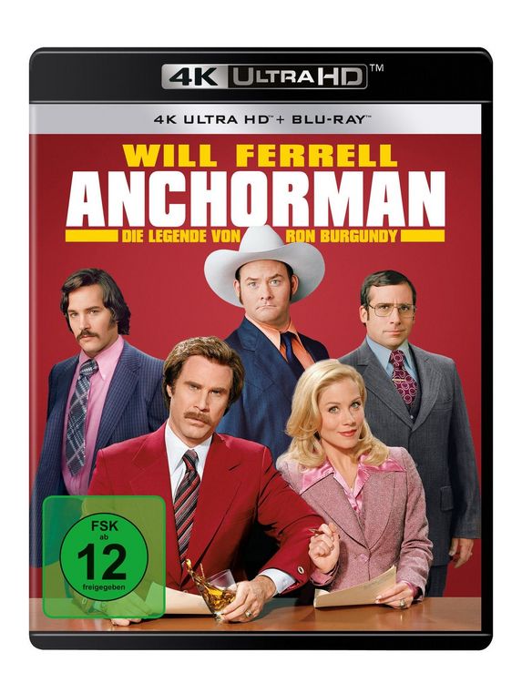 Produktbild: Anchorman - Die Legende von Ron Burgundy (4K Ultra HD) (+ Blu-ray)