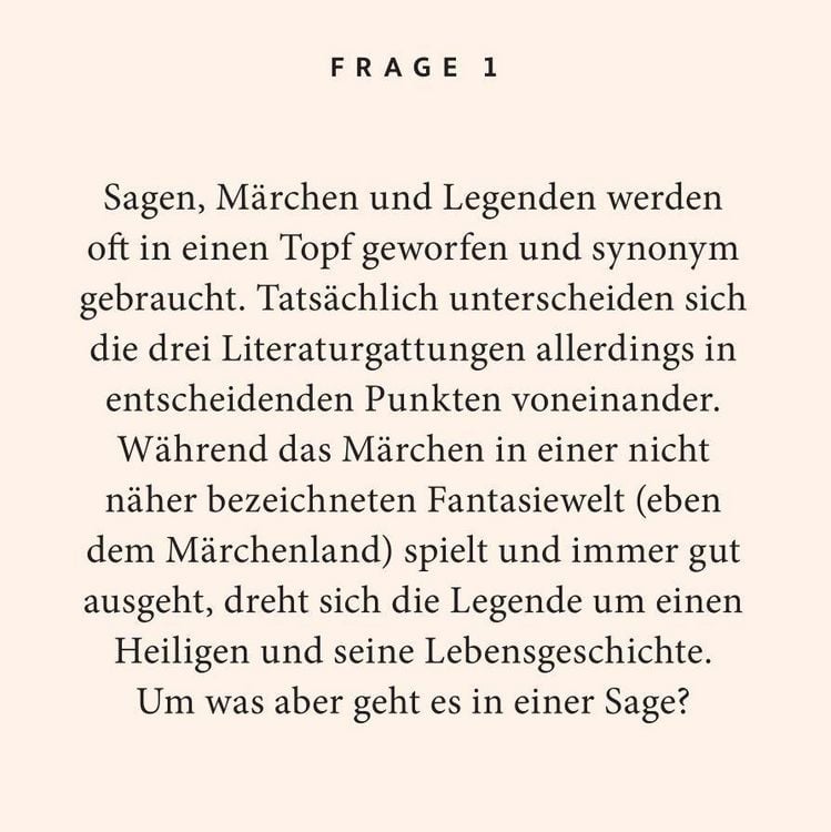 Produktbild: Deutsche Sagen-Quiz