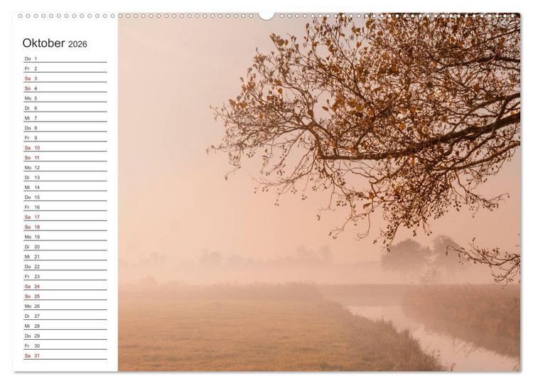 Produktbild: Worpswede - Natursch&ouml;nheiten im Teufelsmoor (Wandkalender 2026 DIN A2 quer), CALVENDO Monatskalender