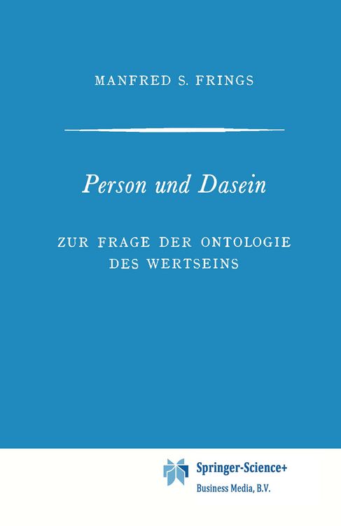 Produktbild: Person und Dasein