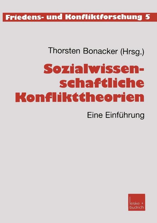 Produktbild: Sozialwissenschaftliche Konflikttheorien
