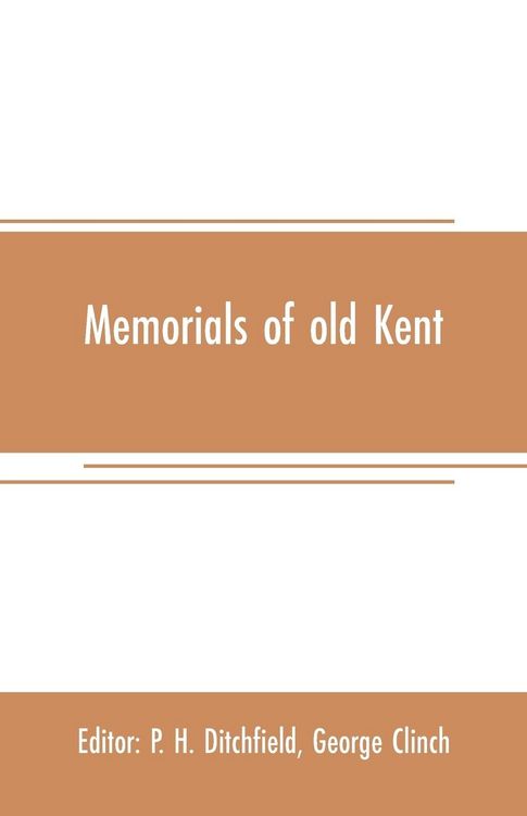 Produktbild: Memorials of old Kent