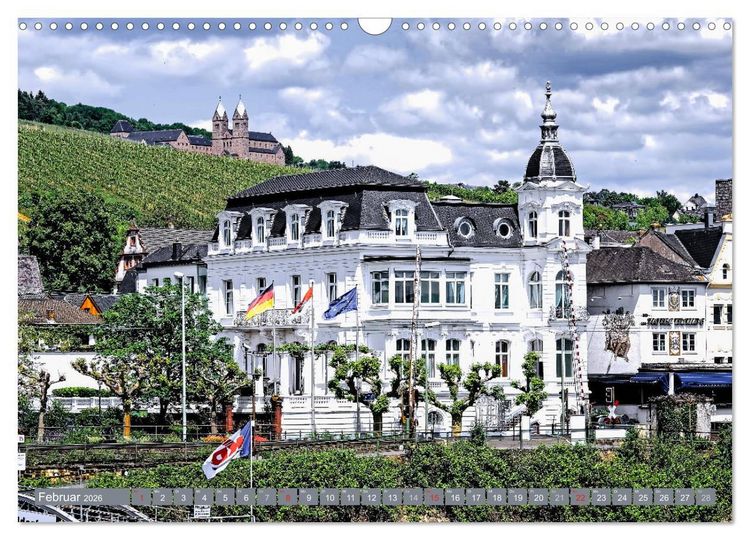 Produktbild: R&uuml;desheim - Rhein, Riesling, Romantik (Wandkalender 2026 DIN A3 quer), CALVENDO Monatskalender