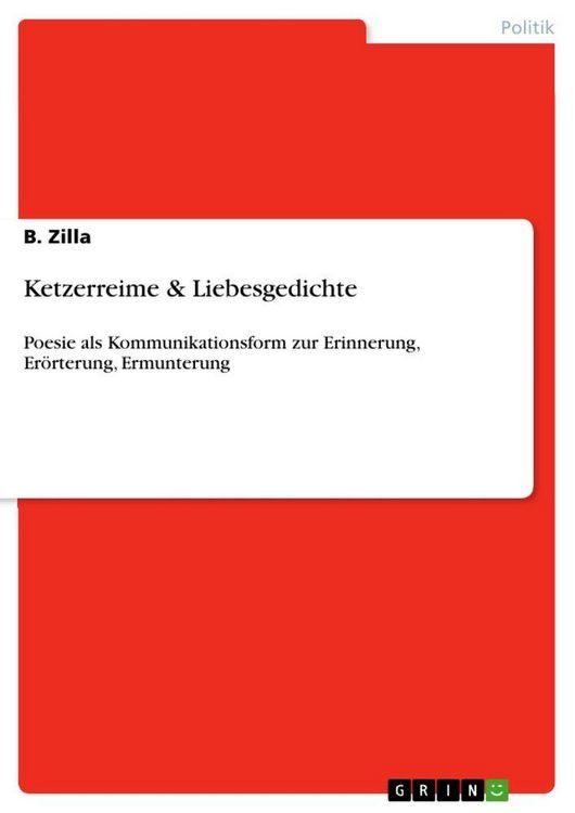 Produktbild: Ketzerreime & Liebesgedichte