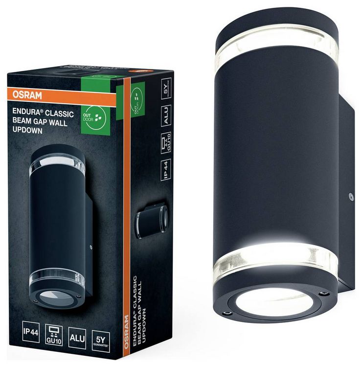 Produktbild: OSRAM HOMELIGHTING ENDURA Classic Beam Gap Wall UpDown GU10 4099854451980 LED-Au&szlig;enwandleuchte
