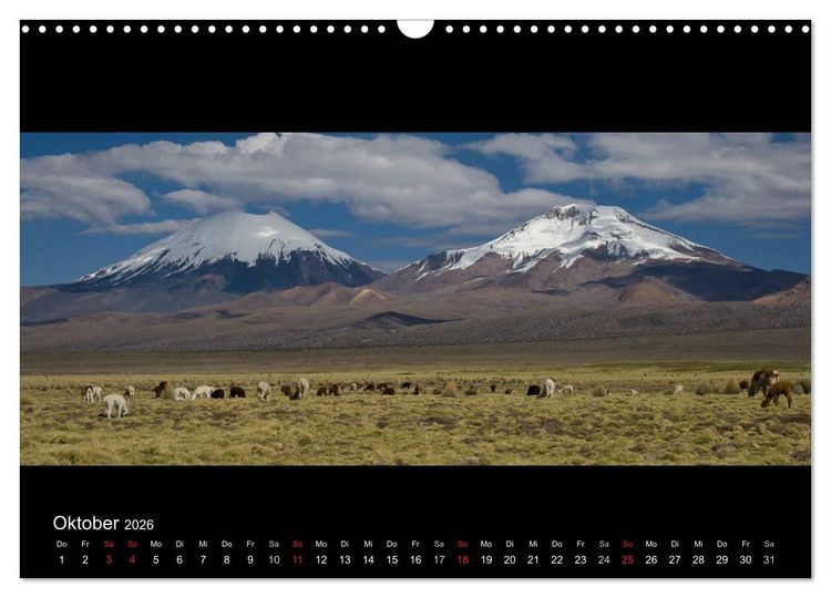 Produktbild: Peru & Bolivien - Land der Inka (Wandkalender 2026 DIN A3 quer), CALVENDO Monatskalender