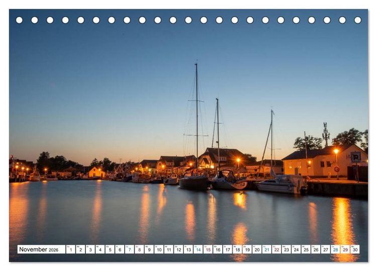 Produktbild: Schiff und Segel - HIDDENSEE (Tischkalender 2026 DIN A5 quer), CALVENDO Monatskalender
