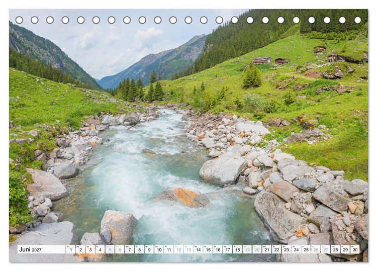Produktbild: Zillertal - Bergidylle rund um Mayrhofen 2027 (Tischkalender 2027 DIN A5 quer), CALVENDO Monatskalender