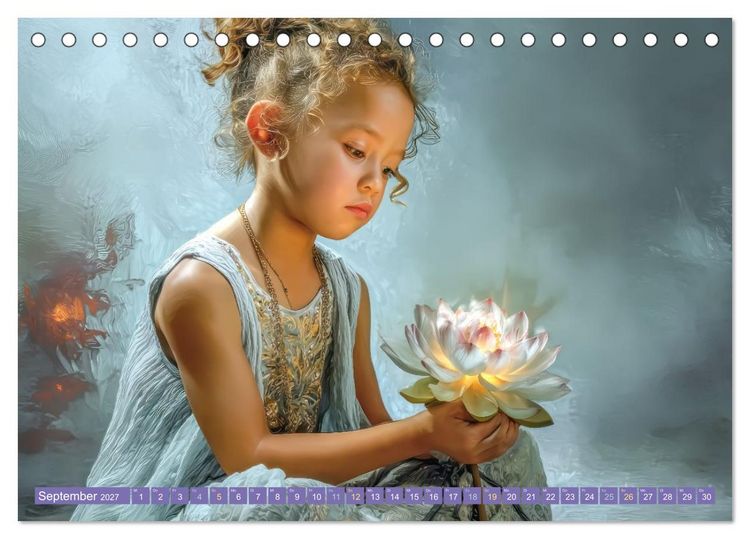 Produktbild: Faszination Licht - Durch Kinderaugen gesehen (Tischkalender 2027 DIN A5 quer), CALVENDO Monatskalender