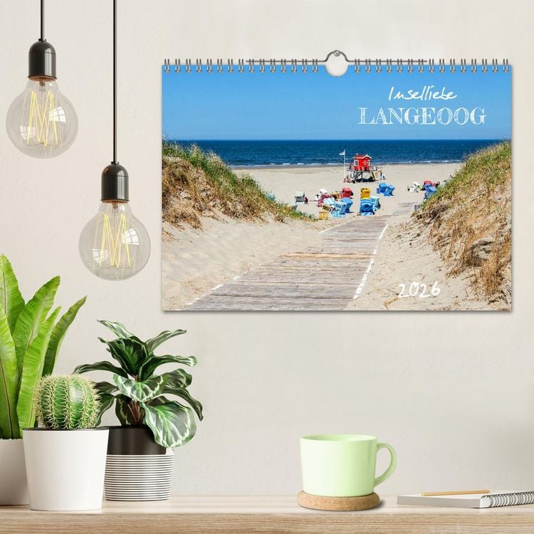 Produktbild: Inselliebe Langeoog (Wandkalender 2026 DIN A4 quer), CALVENDO Monatskalender