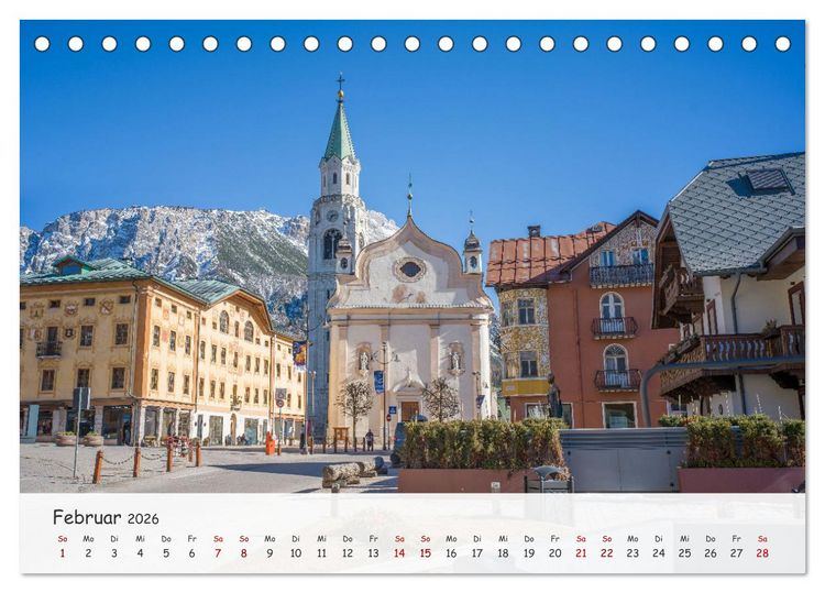 Produktbild: Italien - zwischen Dolomiten und Amalfik&uuml;ste (Tischkalender 2026 DIN A5 quer), CALVENDO Monatskalender
