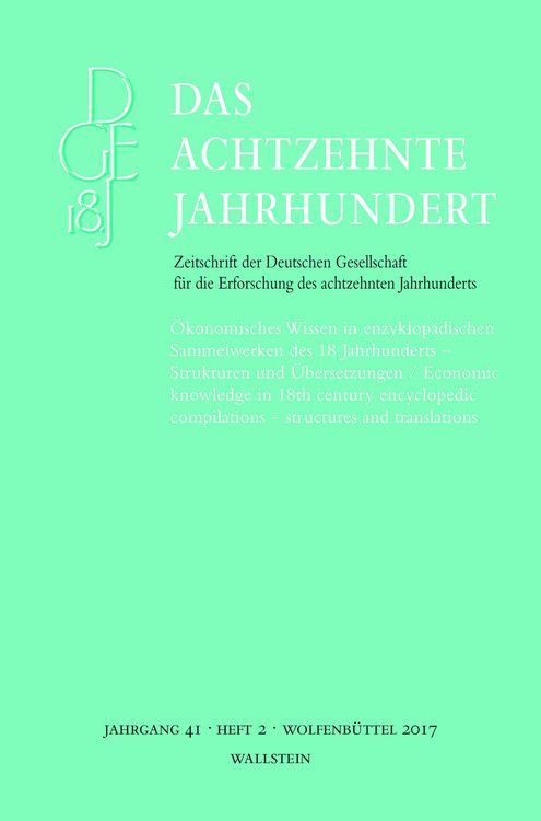 Produktbild: &Ouml;konomisches Wissen in enzyklop&auml;dischen Sammelwerken des 18. Jahrhunderts - Strukturen und &Uuml;bersetzungen