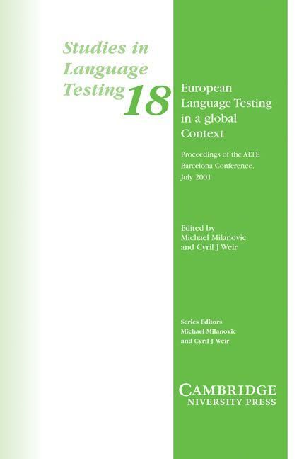Produktbild: European Language Testing in a Global Context