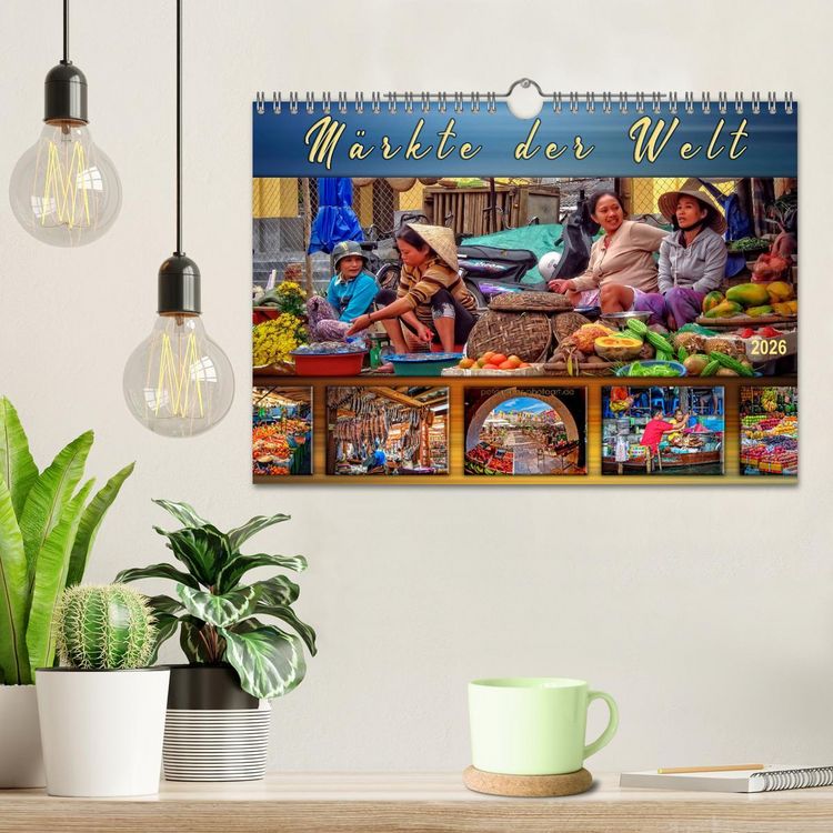 Produktbild: M&auml;rkte der Welt (Wandkalender 2026 DIN A4 quer), CALVENDO Monatskalender