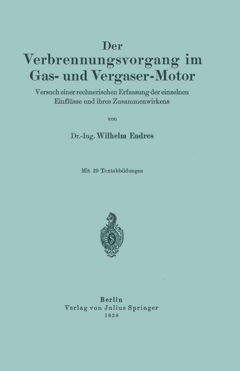 Produktbild: Der Verbrennungsvorgang im Gas- und Vergaser-Motor
