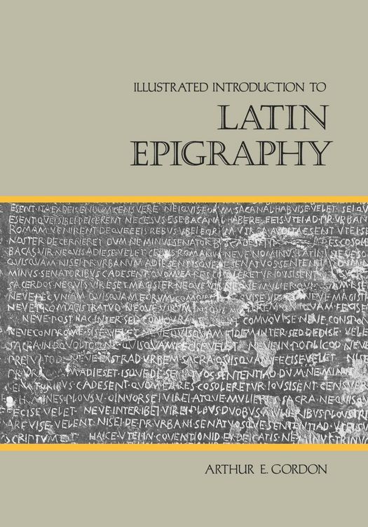 Produktbild: Illustrated Introduction to Latin Epigraphy