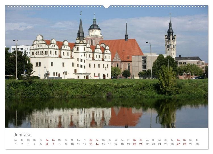 Produktbild: Dessau Design und ein sch&ouml;ner Park (Wandkalender 2026 DIN A2 quer), CALVENDO Monatskalender