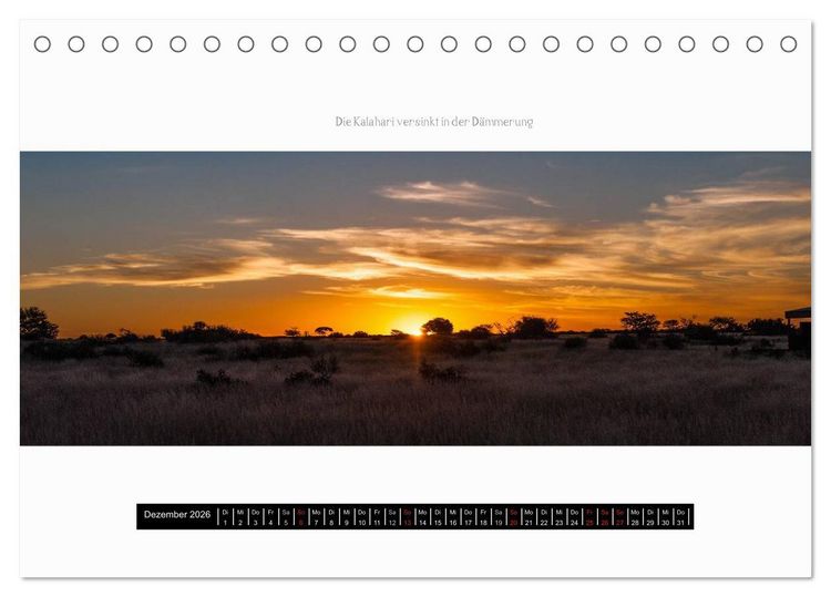 Produktbild: Namibia - Panoramen (Tischkalender 2026 DIN A5 quer), CALVENDO Monatskalender