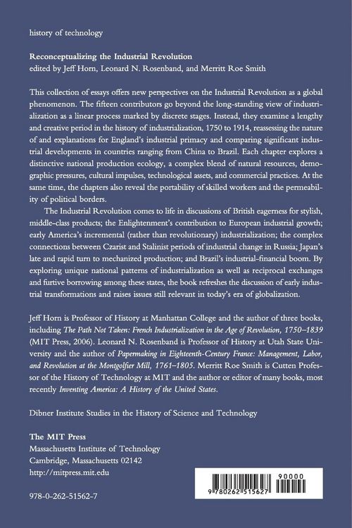 Produktbild: Reconceptualizing the Industrial Revolution
