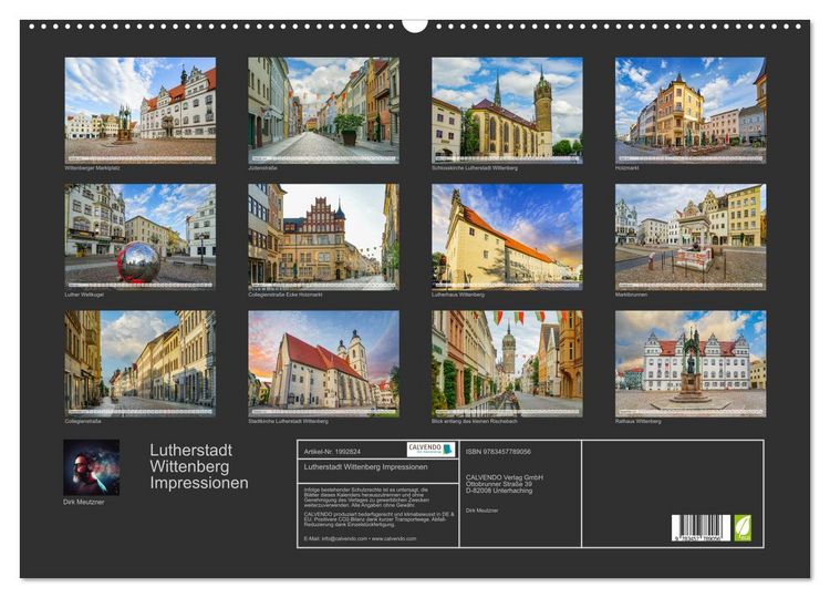 Produktbild: Lutherstadt Wittenberg Impressionen (Wandkalender 2026 DIN A2 quer), CALVENDO Monatskalender