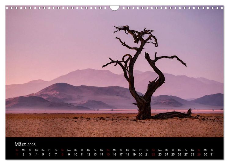 Produktbild: Das Licht Namibias (Wandkalender 2026 DIN A3 quer), CALVENDO Monatskalender