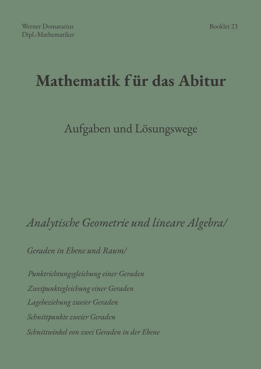 Produktbild: Mathematik f&uuml;r das Abitur