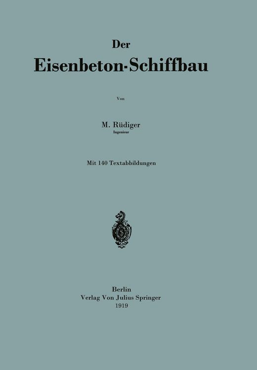 Produktbild: Der Eisenbeton-Schiffbau
