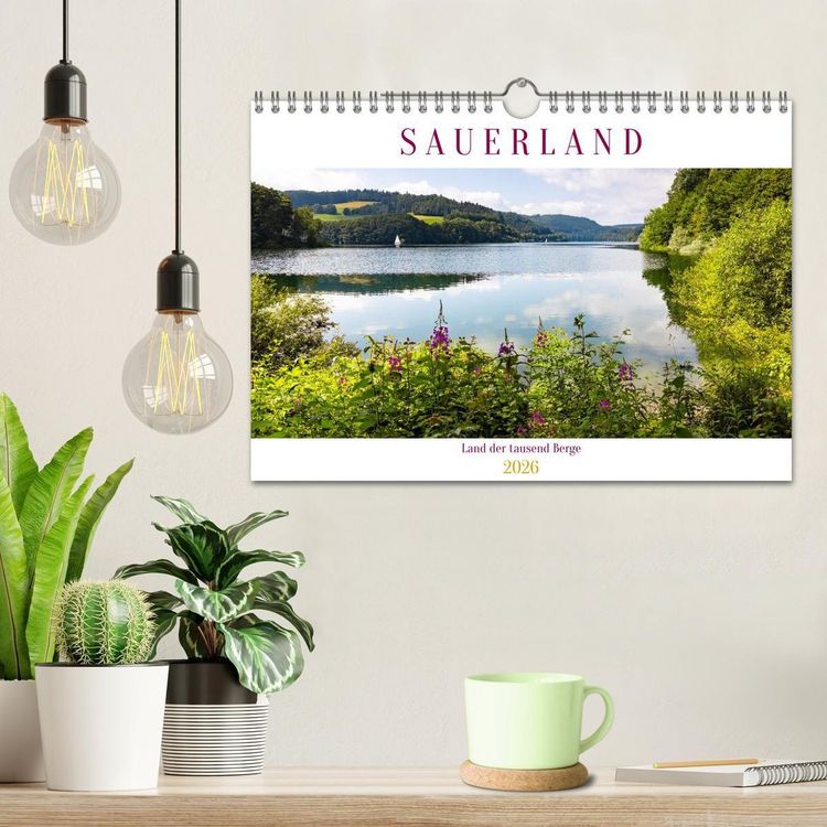 Produktbild: Sauerland - Land der tausend Berge (Wandkalender 2026 DIN A4 quer), CALVENDO Monatskalender