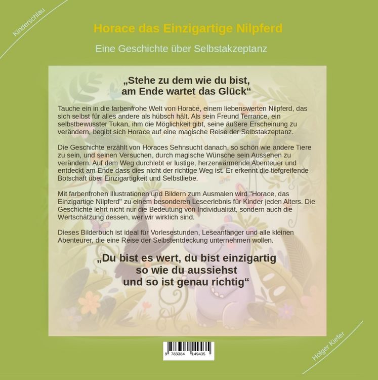 Produktbild: Horace das einzigartige Nilpferd