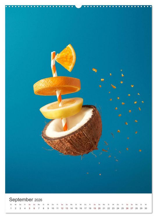 Produktbild: Kreative Drinks - erfrischend, schokoladig und fruchtig. (Wandkalender 2026 DIN A2 hoch), CALVENDO Monatskalender
