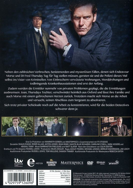 Produktbild: Der junge Inspektor Morse - Staffel 4 [2 DVDs]