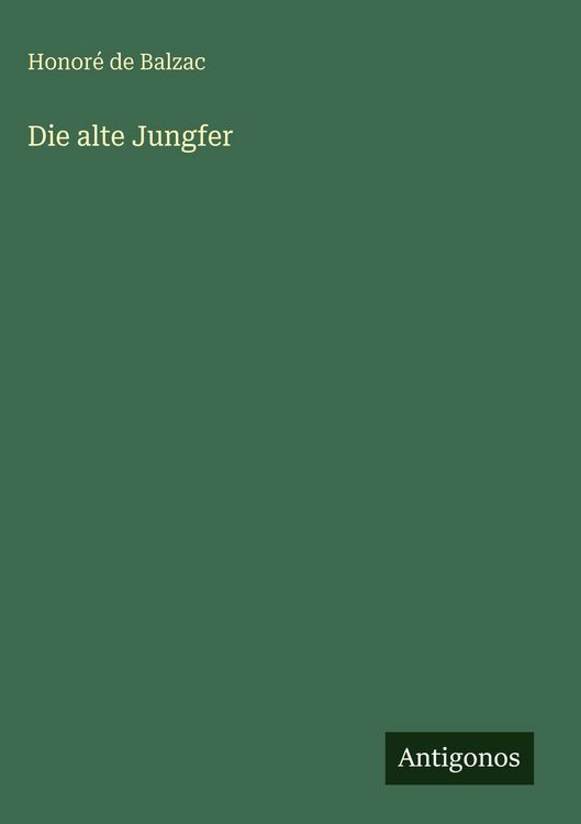 Produktbild: Die alte Jungfer