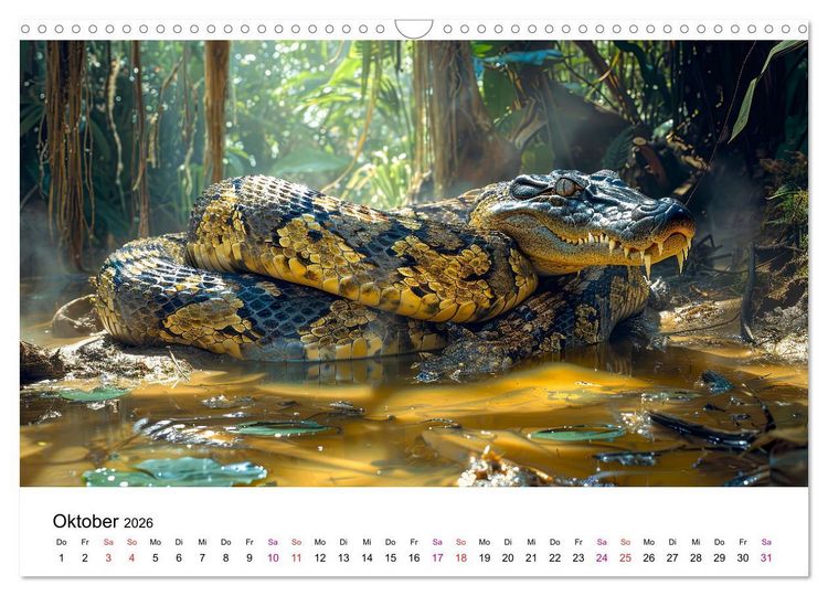 Produktbild: Reise in die Urzeit (Wandkalender 2026 DIN A3 quer), CALVENDO Monatskalender