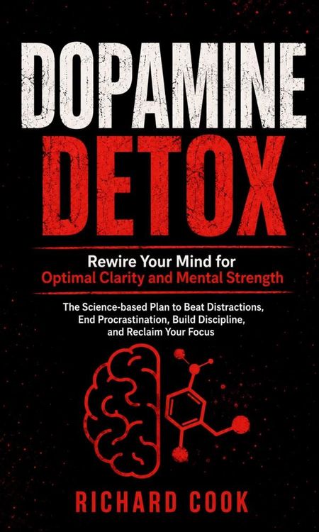 Produktbild: Dopamine Detox: Rewire Your Mind for Optimal Clarity and Mental Strength (The Science-based Plan to Beat Distractions, End Procrastination, Build Disc