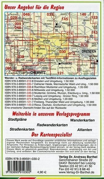 Produktbild: Radwander- und Wanderkarte D&ouml;beln, Nossen, Triebischtal und Umgebung