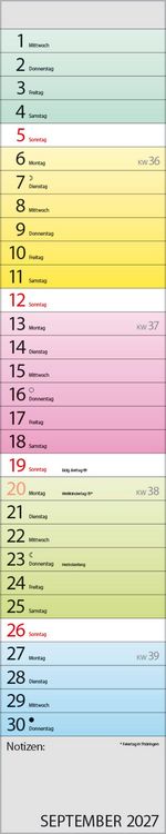 Produktbild: Planer Farbenspiel 2027
