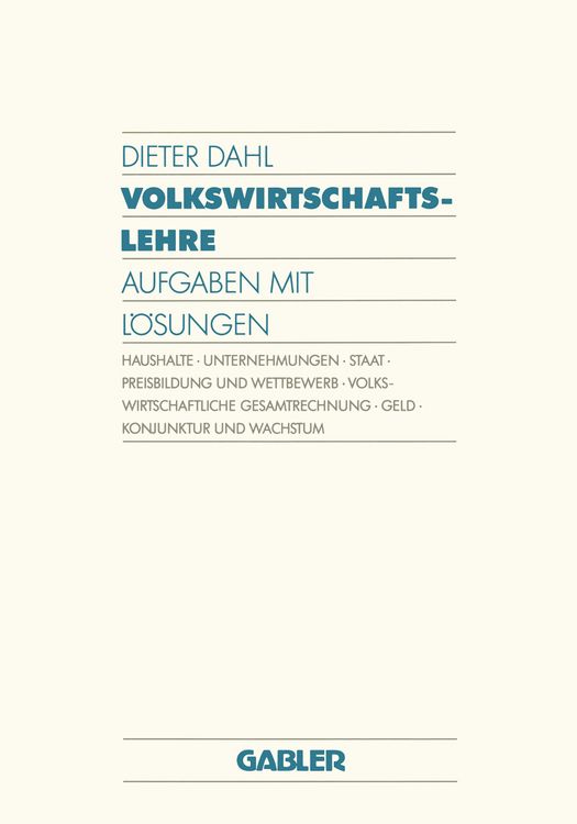 Produktbild: Volkswirtschaftslehre
