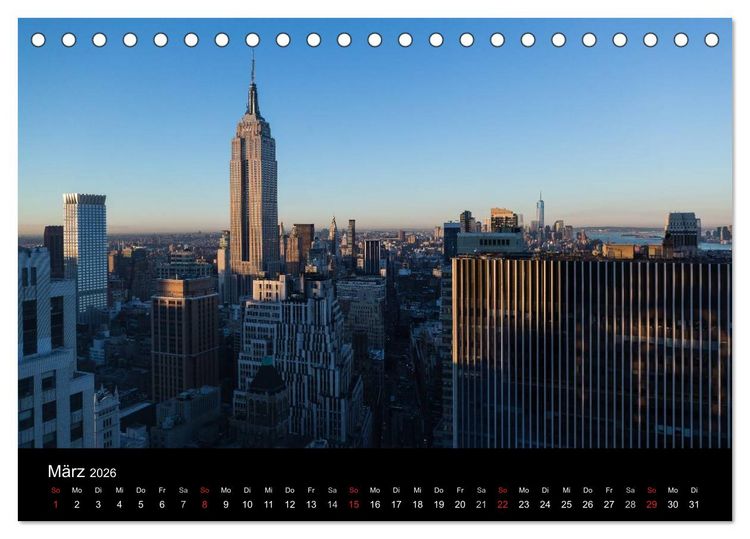 Produktbild: Zu Besuch in New York (Tischkalender 2026 DIN A5 quer), CALVENDO Monatskalender