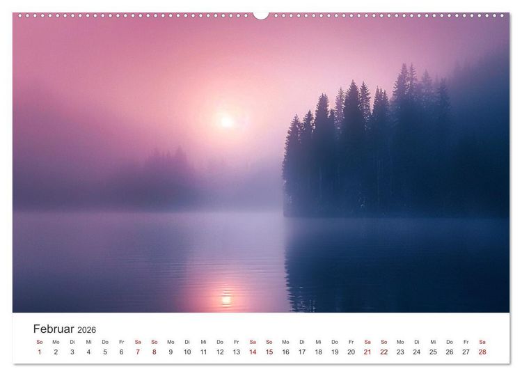 Produktbild: Die Seele Alaskas - Gew&auml;sser des Nordens (Wandkalender 2026 DIN A2 quer), CALVENDO Monatskalender