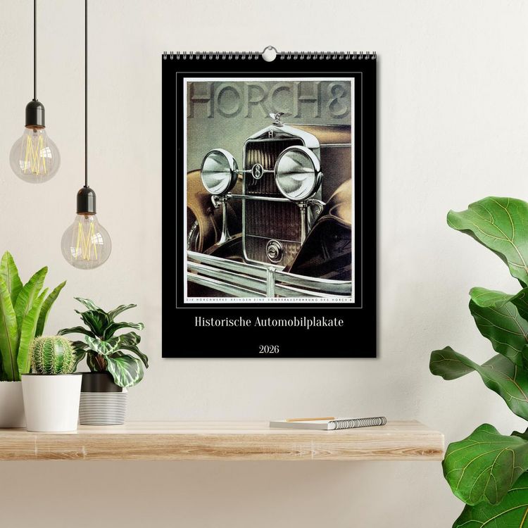 Produktbild: Historische Automobilplakate (Wandkalender 2026 DIN A3 hoch), CALVENDO Monatskalender