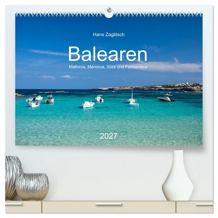 Produktbild: Balearen - Mallorca, Menorca, Ibiza und Formentera (hochwertiger Premium Wandkalender 2027 DIN A2 quer), Kunstdruck in Hochglanz