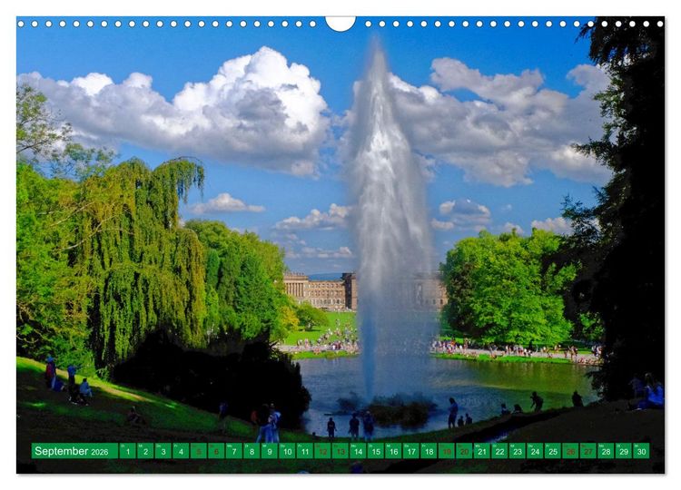 Produktbild: Bad Wilhelmsh&ouml;he Bergpark und Wasserspiele (Wandkalender 2026 DIN A3 quer), CALVENDO Monatskalender