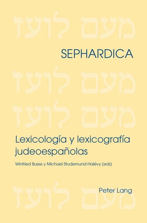 Produktbild: Lexicolog&iacute;a y lexicograf&iacute;a judeoespa&ntilde;olas