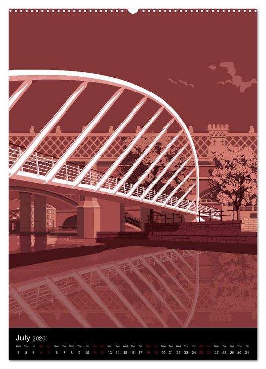 Produktbild: Manchester, Homage to a Great City. (High Quality Premium Wall Calendar 2026 DIN A2 portrait),CALVENDO 12 Month Wall Calendar