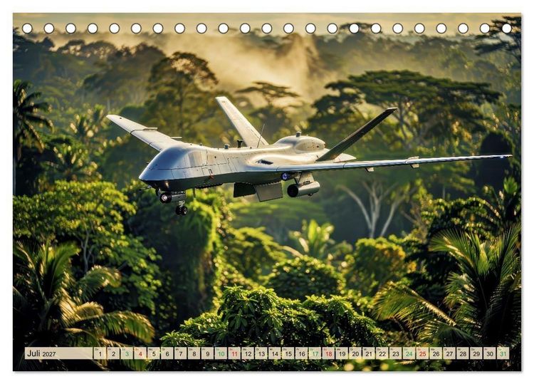 Produktbild: Drohnen - Weltweit (Tischkalender 2027 DIN A5 quer), CALVENDO Monatskalender
