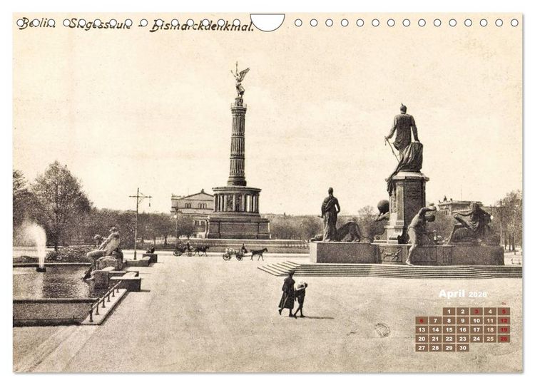 Produktbild: Gr&uuml;&szlig;e aus Berlin &ndash; Die Stadt in historischen Ansichten (Wandkalender 2026 DIN A4 quer), CALVENDO Monatskalender