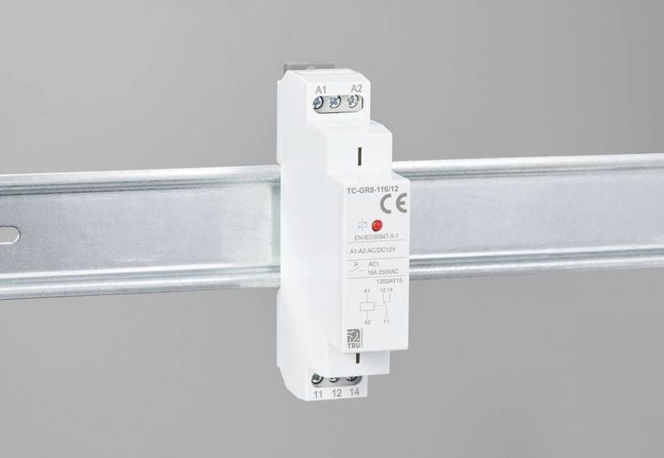 Produktbild: TRU COMPONENTS TC-GR8-116/12 Hilfsschalter 1 Wechsler 12 V/AC, 12 V/DC 16A 1St.