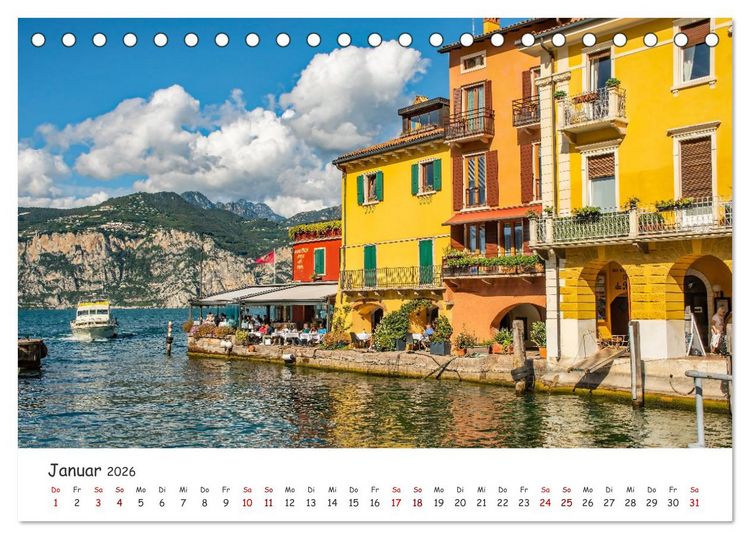 Produktbild: Malcesine am Gardasee (Tischkalender 2026 DIN A5 quer), CALVENDO Monatskalender